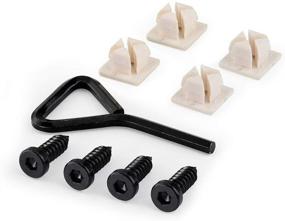 img 4 attached to 🔩 Rightcar Solutions License Plate Screws 1/4-3/4, Black Stainless Steel Self-Tapping Fasteners
