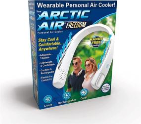 img 4 attached to 😎 Wireless and Rechargeable Ontel Arctic Air Freedom Portable Personal Air Cooler and Personal 3-Speed Neck Fan - Lightweight Hands-Free Design