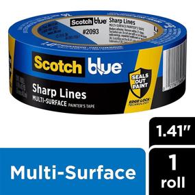 img 3 attached to 🎨 Premium ScotchBlue Sharp Lines Multi-Surface Painter's Tape, 1.41 inches x 60 yards, 2093 – Top Quality 1 Roll Tape