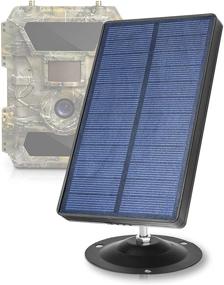 img 4 attached to Улучшите питание вашей трековой камеры с CREATIVE XP 2021 Солнечный панельным комплектом - Водонепроницаемое зарядное устройство 12V и 2400mAh аккумулятором литий-ионный - идеально для охотничьих камер