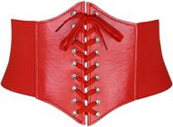 👗 chic diary ladies' elastic costume waist belt: lace-up waspie corset belts for women, ideal for halloween logo