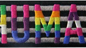 img 3 attached to 🌈 Express Your Pride with the LGBT Human Retro Love Patch: An Embroidered Badge for Ironing or Sewing