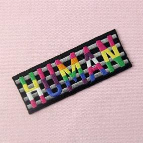 img 2 attached to 🌈 Express Your Pride with the LGBT Human Retro Love Patch: An Embroidered Badge for Ironing or Sewing