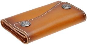 img 1 attached to ZLYC Genuine Leather Keychain Closure Men's Accessories and Wallets, Card Cases & Money Organizers