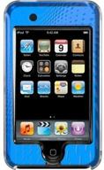 blue iluv hard shell case with aluminum front for ipod touch 3g logo