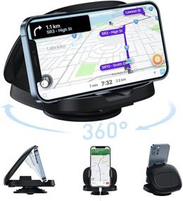 img 3 attached to 📱 JOYEKY Cell Phone Holder for Car: 360° Rotate Magnetic Mount for iPhone, Samsung, GPS Devices & More