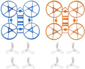 img 4 attached to BETAFPV Meteor65 1S Brushless Whoop Frame Kit - Blue/Orange with 2 Sets of 31mm 3-Blade Props - 1.0mm Shaft (White) - for 65mm Meteor65 1S Brushless Micro Tiny Racing Whoop Quadcopter