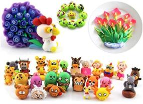 img 1 attached to Colorful Children Modeling Clay: 36 PCS Air Dry Clay Set with Tools for Creative DIY Crafts - Perfect Gifts for Kids