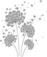 dandelion breeze wallpops wpk1751: beautiful and easy-to-apply wall applique logo