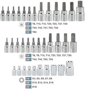img 3 attached to 🔧 Набор инструментов Vector на 35 штук: биты Torx и наружные головки Torx, с защитой от повреждений, размеры T8-T60