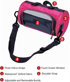 img 2 attached to 🚲 ZUKKA Bike Handlebar Bag: Adjustable, Waterproof Triangle Frame Bag for Large-Capacity Bicycle Front Storage