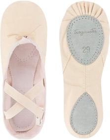 img 4 attached to Tanzmuster Ballet Shoes Girls Material Girls' Shoes in Athletic