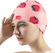 🏊 copozz swim cap - lightweight silicone waterproof swimming cap for women and men, perfect for long & short hair logo