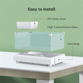 img 2 attached to 🐢 Glass Turtle Tank with Basking Platform - Ideal Reptile Terrarium for Turtles, Hermit Crabs, Terrapin, and Small Reptiles