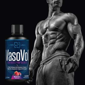 img 3 attached to 💪 Siren Labs Vaso-VOL Liquid Muscle Pump Volumizer - Powerful Pre Workout for Men to Elevate Workouts with Enhanced Vascularity and Performance (Mixed Berry)