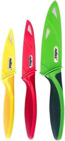 img 1 attached to ZYLISS 3-Piece Knife Set: Enhance your Kitchen with Sheath Covers, made with Stainless Steel