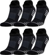 🎋 bamboo striped athletic socks: breathable, absorbent, and performance-enhancing logo