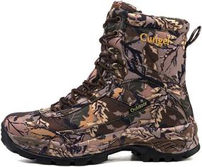 img 2 attached to 👞 Cungel Men's 8-Inch Camo Timber Hunting Boots - Waterproof, Anti-Slip, Lightweight, Breathable & Durable Outdoor Shoes for Hunting, Fishing, Hiking, Working & Field Activities