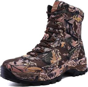 img 4 attached to 👞 Cungel Men's 8-Inch Camo Timber Hunting Boots - Waterproof, Anti-Slip, Lightweight, Breathable & Durable Outdoor Shoes for Hunting, Fishing, Hiking, Working & Field Activities