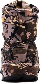 img 3 attached to 👞 Cungel Men's 8-Inch Camo Timber Hunting Boots - Waterproof, Anti-Slip, Lightweight, Breathable & Durable Outdoor Shoes for Hunting, Fishing, Hiking, Working & Field Activities