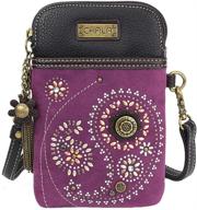 👜 chala group purple paisley cellphone crossbody handbag: dazzling design, convenient size logo