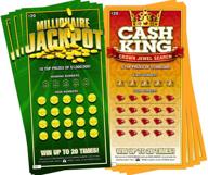 скретч-карты с фальшивыми лотерейными билетами логотип