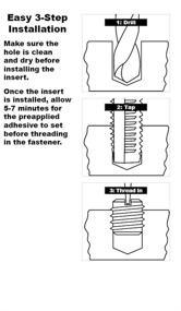 img 2 attached to 🔩 E-Z LOK Externally Threaded Insert, C12L14 Carbon Steel, Meets AISI 12L14, 1/2&#34;-13 Internal Threads, 5/8&#34;-11 External Threads, 0.625&#34; Length, Made in USA (Pack of 5)