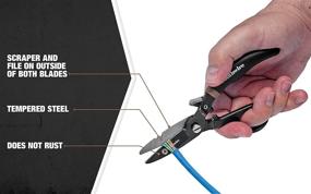 img 2 attached to Cutting-Edge Southwire Equipment Electrician Scissors for DataComm Professionals