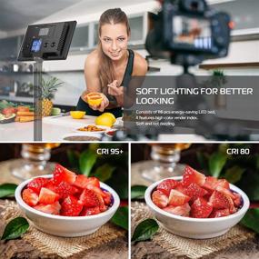 img 2 attached to VIJIM K3 Светодиодная панель, Мягкое видео ключевое освещение с ЖК-дисплеем, Изменяемая яркость двухцветная 3200-5600K, Высокий CRI95+, Камерная панельная лампа для фотографии, YouTube, TikTok, Прямой эфир, Видеоконференция Zoom