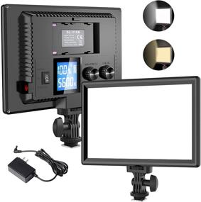 img 4 attached to VIJIM K3 Светодиодная панель, Мягкое видео ключевое освещение с ЖК-дисплеем, Изменяемая яркость двухцветная 3200-5600K, Высокий CRI95+, Камерная панельная лампа для фотографии, YouTube, TikTok, Прямой эфир, Видеоконференция Zoom