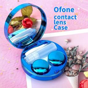 img 2 attached to 😍 Colorful Sparkling Contact Lens Case - Cute Portable Kit with Mirror & Remover Tool, Soak Storage Container for Travel & Home