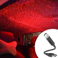 🚗 red usb night light projector for car ceiling, bedroom, and party - romantic auto roof interior atmosphere decoration | bending freely car lights логотип