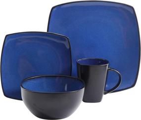 img 3 attached to 🍽️ Gibson Elite Reactive Stoneware Dinnerware: Durability and Style Combined