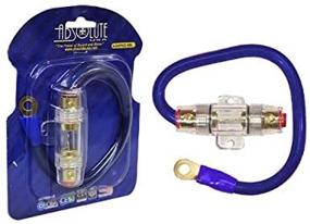 img 2 attached to Абсолютный набор кабеля питания AGHPKG4BL 4-го калибра и инлайн предохранитель (голубой)