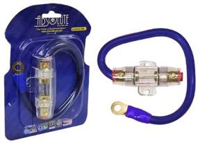 img 1 attached to Абсолютный набор кабеля питания AGHPKG4BL 4-го калибра и инлайн предохранитель (голубой)