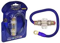 absolute aghpkg4bl 4 gauge power cable and in-line fuse kit (blue) logo