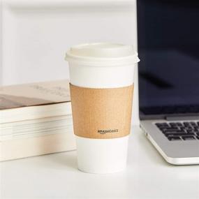 img 1 attached to Amazon Basics Compostable 16 oz. Hot Paper Cup - Eco-Friendly Choice for Hot Beverages, 100 Count