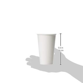 img 2 attached to Amazon Basics Compostable 16 oz. Hot Paper Cup - Eco-Friendly Choice for Hot Beverages, 100 Count