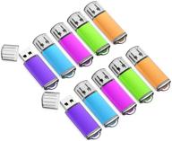 📦 10 pack of 16gb flash drives - k&amp;zz 16g usb memory stick thumb drives - usb 2.0 pen drive for data storage, usb stick, jump drive for pc laptop - multicolored logo