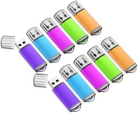 img 4 attached to 📦 10 Pack of 16GB Flash Drives - K&amp;ZZ 16G USB Memory Stick Thumb Drives - USB 2.0 Pen Drive for Data Storage, USB Stick, Jump Drive for PC Laptop - Multicolored