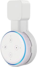 img 4 attached to 🔌 Sintron Wall Mount White for Echo Dot: Smart Home Outlet Stand with Wire-Free Design, Space Saving Solution