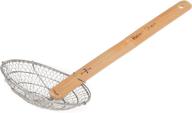 🕷️ helen chen's asian kitchen stainless steel spider strainer with natural bamboo handle - 5-inch basket logo