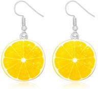 🍋 seiraa lemon drop earrings: fruit lover gift, acrylic summer jewelry for women & girls - lemon jewelry, fashion accessories logo