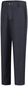 img 3 attached to Fersumm Dress Pants Adjustable 10 Boys' Clothing: Sleek and Comfy Styling for Growing Boys