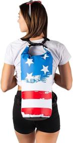 img 1 attached to 🌊 Windrift Waterproof Dry Bag: 10L Military Grade Airtight Dry Sack with 2 Padded Backpack Straps - Ideal for Beach, Floating, Rafting, Hiking, Fishing, Swimming, and More
