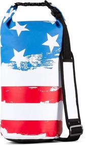 img 4 attached to 🌊 Windrift Waterproof Dry Bag: 10L Military Grade Airtight Dry Sack with 2 Padded Backpack Straps - Ideal for Beach, Floating, Rafting, Hiking, Fishing, Swimming, and More