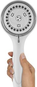 img 1 attached to 🚿 White Waterpik Handheld Shower Head with Hose, 1.8 GPM PowerSpray - NVL-651E