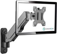 📺 onkron full motion tv wall mount bracket for 13” – 32-inch screens with gas spring - black g120 logo