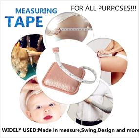 img 2 attached to 📏 Versatile Body Measuring Tape: 79Inch/2Meter Retractable Tape Measure for Sewing, Tailoring, Knitting, and Crafting (Square, 1 Pack)