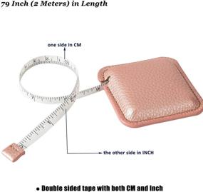 img 3 attached to 📏 Versatile Body Measuring Tape: 79Inch/2Meter Retractable Tape Measure for Sewing, Tailoring, Knitting, and Crafting (Square, 1 Pack)